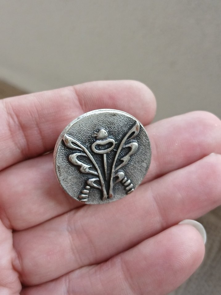 Gri Nakışlı Vintage Kadın Yüzük - Görsel 4