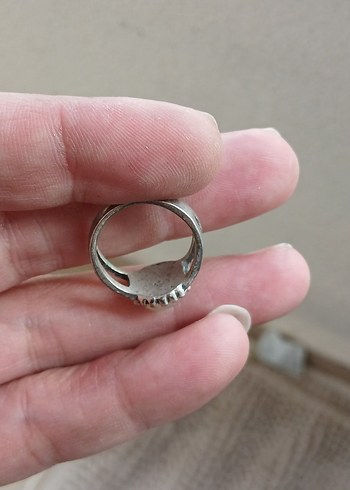 Gri Vintage Gotik Erkek Yüzük - Görsel 4