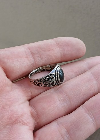Gri Vintage Gotik Erkek Yüzük - Görsel 3