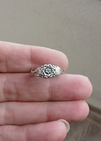 Bohem Gri Vintage Kadın Yüzük - Görsel 4