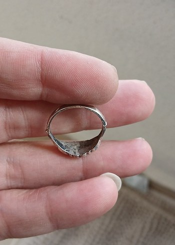 Bohem Gri Vintage Kadın Yüzük - Görsel 2