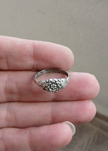 Bohem Gri Vintage Kadın Yüzük - Görsel 3
