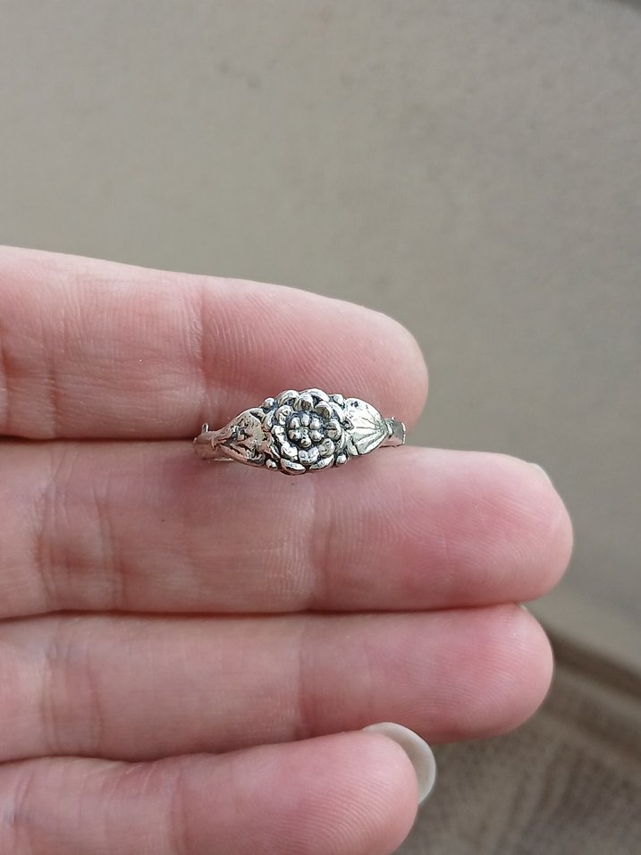Bohem Gri Vintage Kadın Yüzük - Görsel 4