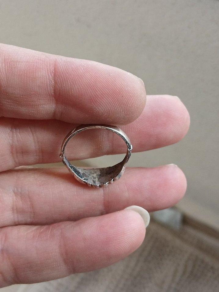 Bohem Gri Vintage Kadın Yüzük - Görsel 2