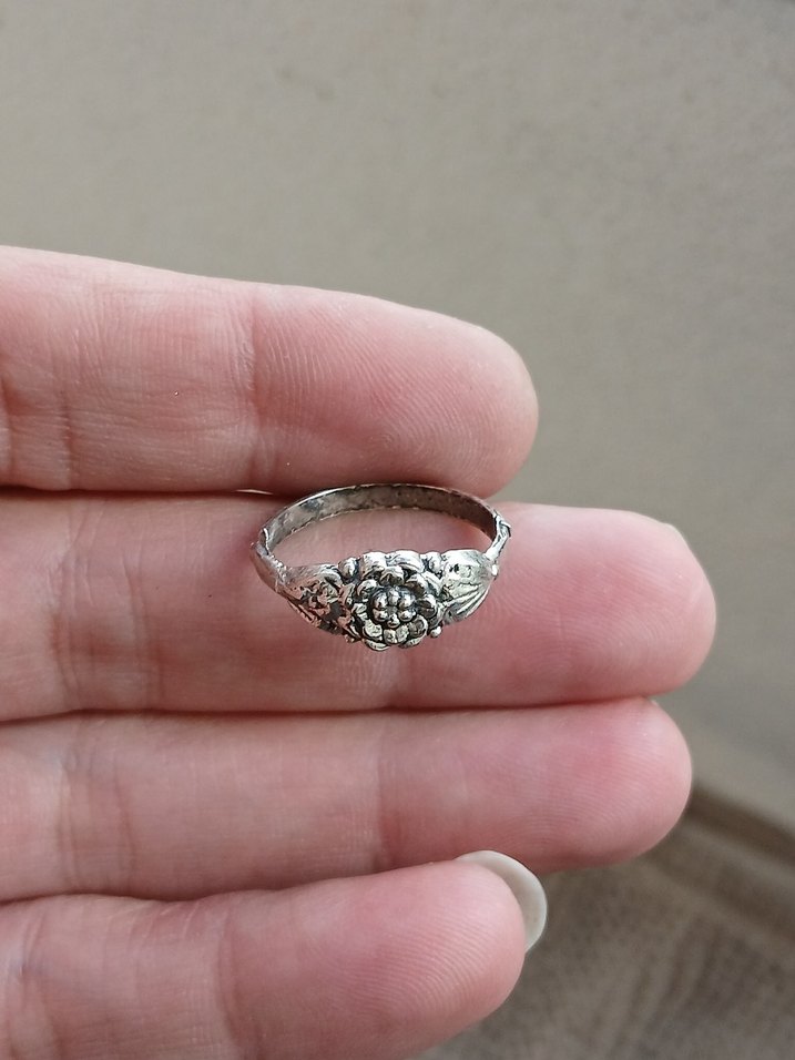 Bohem Gri Vintage Kadın Yüzük - Görsel 3