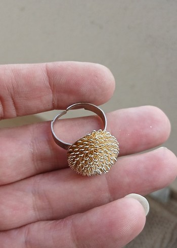 Kadın Altın Boncuklu Yüzük - Görsel 3