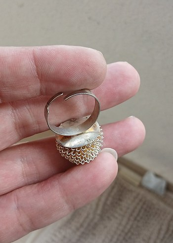 Kadın Altın Boncuklu Yüzük - Görsel 2