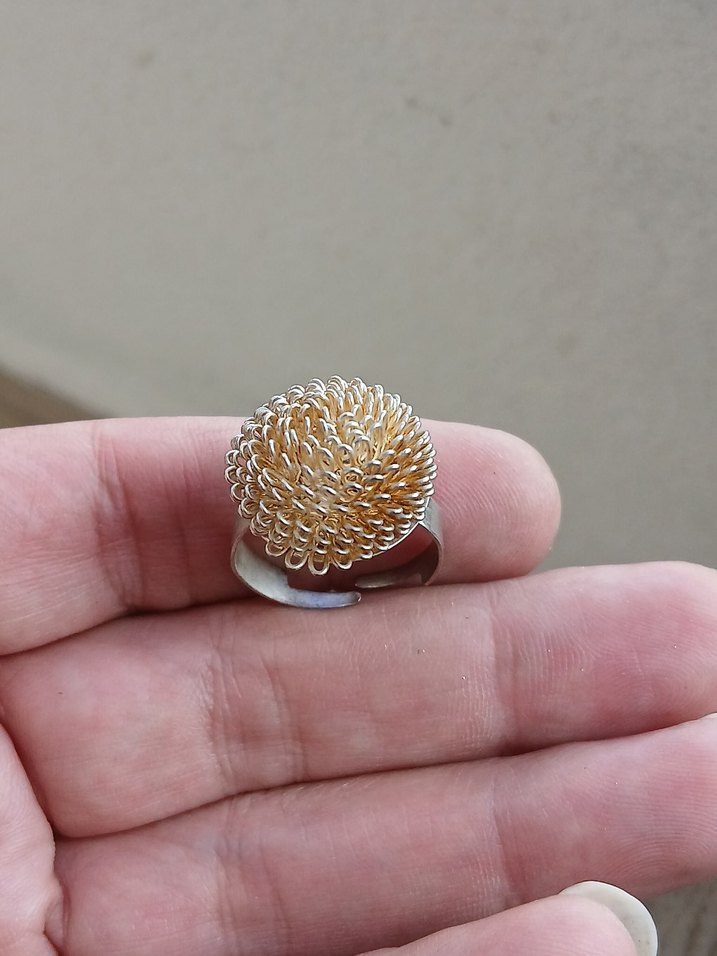 Kadın Altın Boncuklu Yüzük - Görsel 5