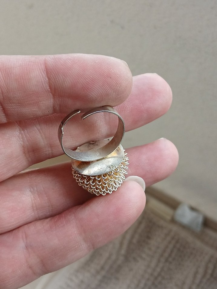 Kadın Altın Boncuklu Yüzük - Görsel 2