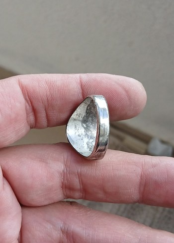 Siyah Taşlı Gotik Erkek Yüzük - Görsel 2