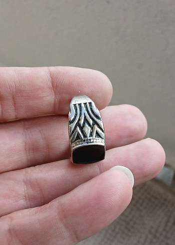 Erkek Vintage Mavi Taşlı Yüzük - Görsel 2