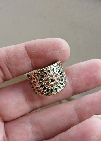 Renkli Bohem Vintage Erkek Yüzük - Görsel 4