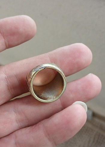 Renkli Bohem Vintage Erkek Yüzük - Görsel 3