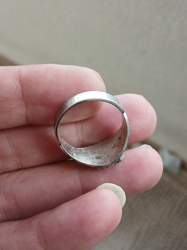 Gri Vintage Erkek Yüzük - Görsel 2