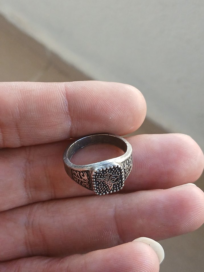 Bohem Tarz Gri Erkek Yüzük - Görsel 4
