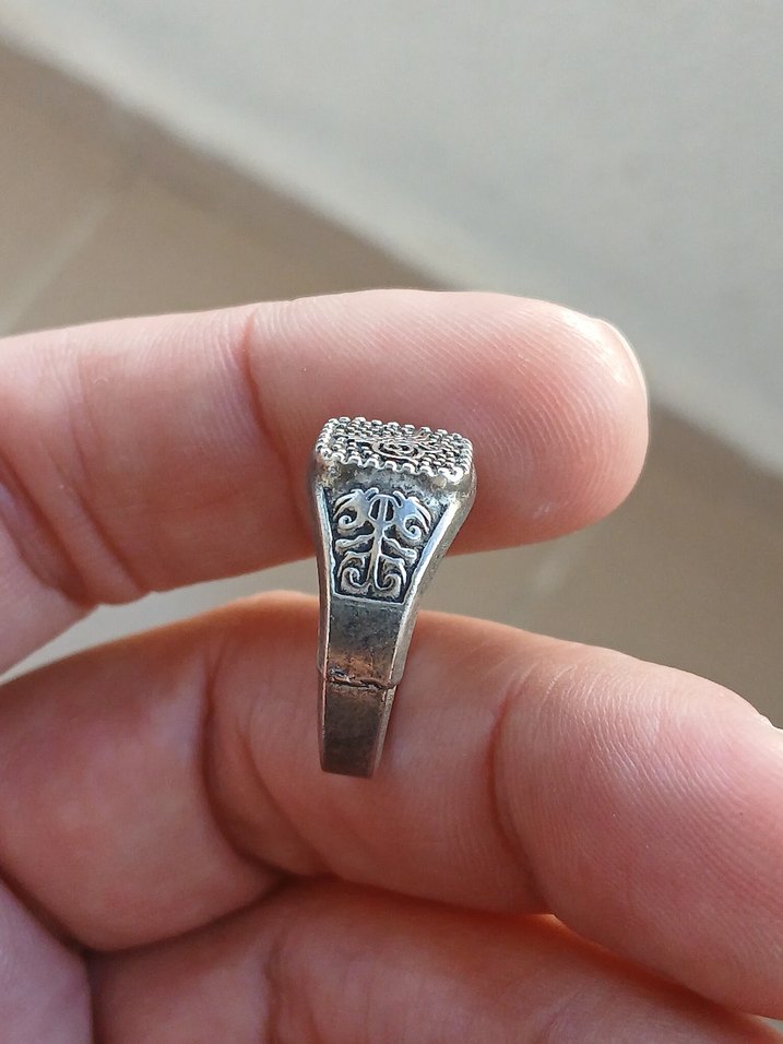 Bohem Tarz Gri Erkek Yüzük - Görsel 2