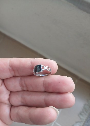 Gri Minimalist Gotik Erkek Yüzük - Görsel 2