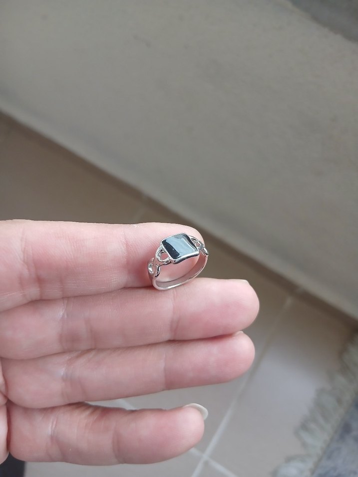 Gri Minimalist Gotik Erkek Yüzük - Görsel 5