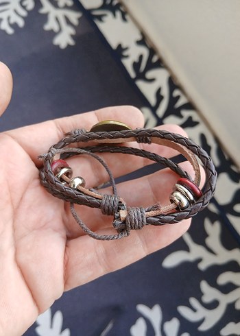 Sarı Gülümseyen Yüz Erkek Bileklik - Görsel 4