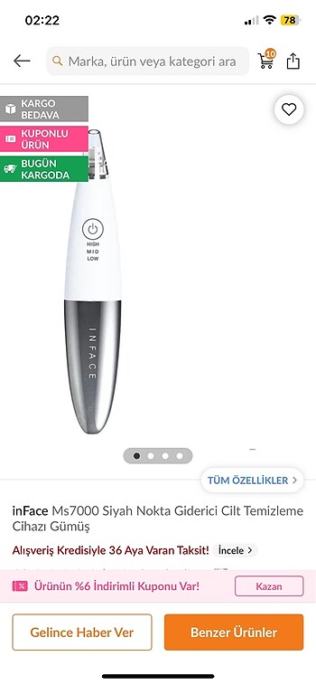 Vakumlu yüz temizleme cihazı