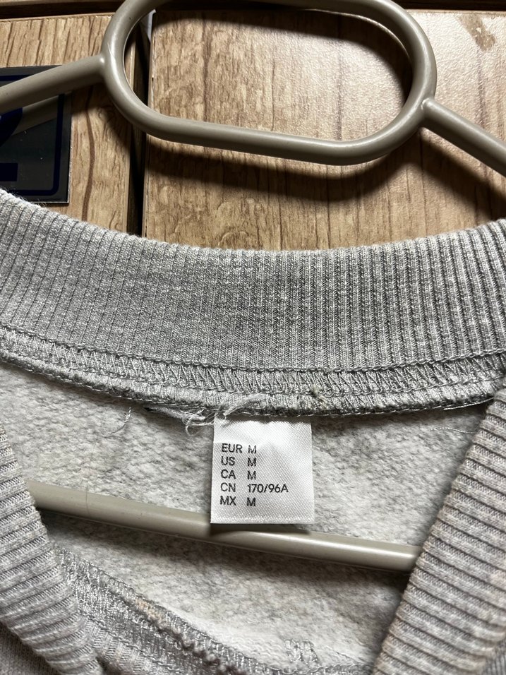 Gri Uzun Kollu Basic Sweatshirt - Görsel 3