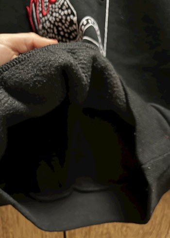 Siyah Baskılı Kadın Sweatshirt - Görsel 3