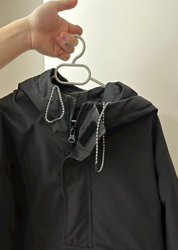 Siyah kanguru mont - Görsel 4