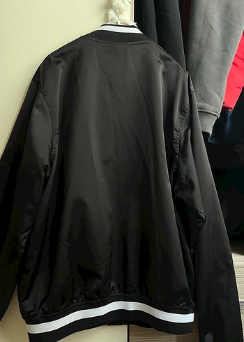 Siyah Brooklyn Baskılı Düğmeli Ceket unisex - Görsel 4