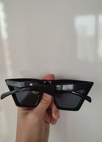  Beden siyah Renk Cat eye güneş gözlüğü 