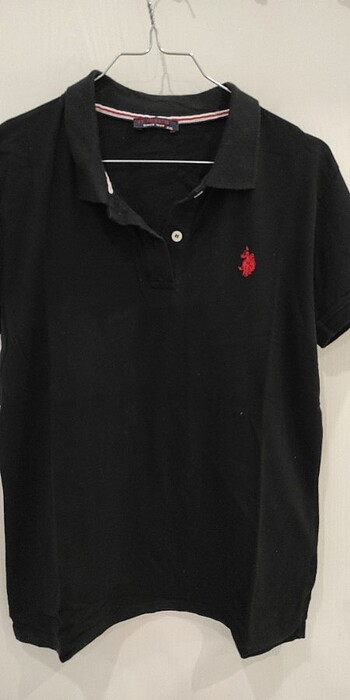 Siyah polo yaka t-shirt 