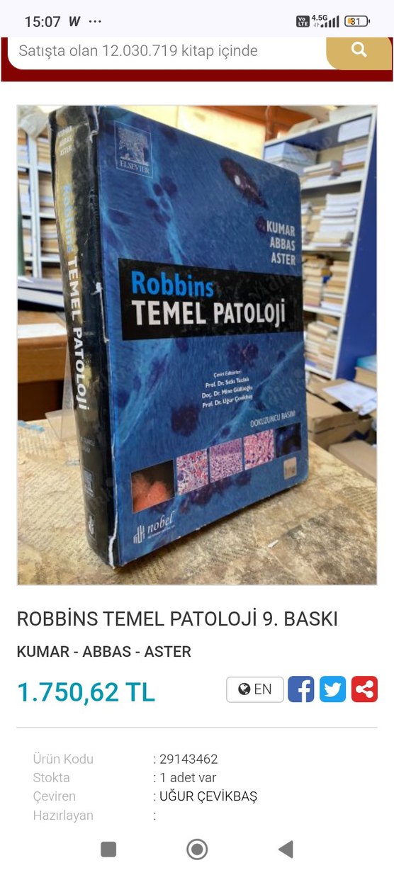 Robbins Temel Patoloji - Dokuzuncu Basım - Görsel 5