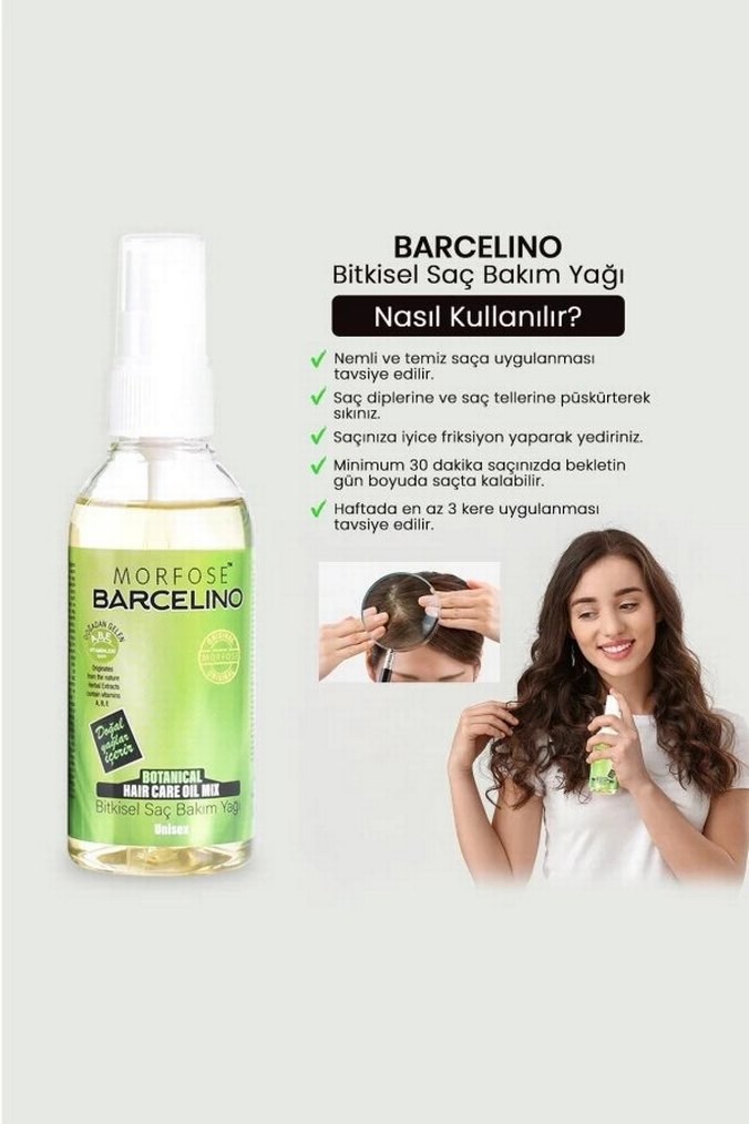 Morfose Barcelino Bitkisel Saç Bakım Yağı 150 ml - Görsel 2