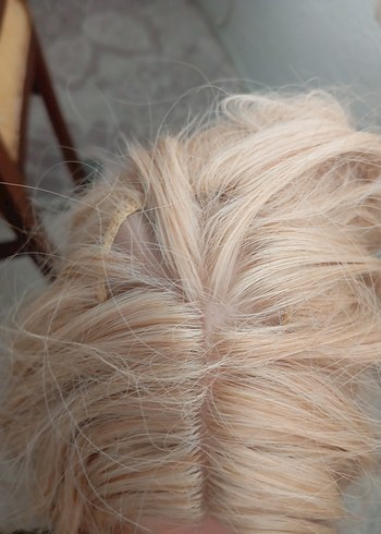 Eski Uzun Sarı Kadın Peruk - Görsel 2