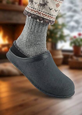 Gezer Eva Sessiz Taban Erkek Kış Terliği - Görsel 2