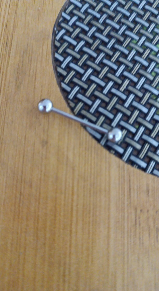 Gri Boncuklu Punk Tarzı Kadın Piercing - Görsel 2