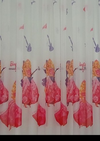 Pembe Baskılı Pastel Perde - Görsel 2