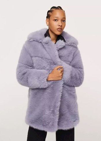 Mango Lila kürk - Görsel 2