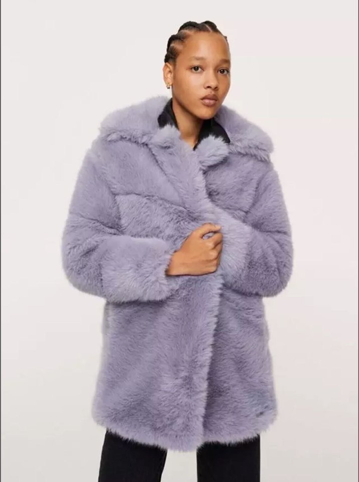 Mango Lila kürk - Görsel 2