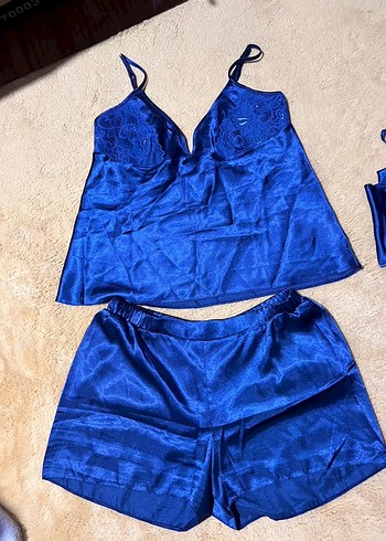 Pierre Cardin gecelik set ipek saten - Görsel 4