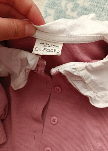 Pembe  Düğmeli Kız Hırka - Görsel 5