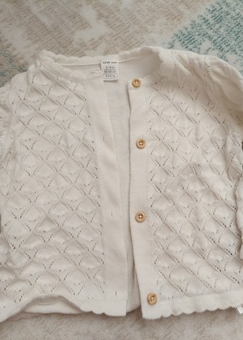 Beyaz Düğmeli Kız Bebek Hırka LCW Baby - Görsel 2