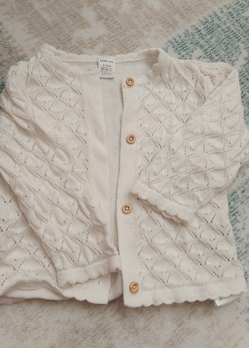 Beyaz Düğmeli Kız Bebek Hırka LCW Baby - Görsel 3