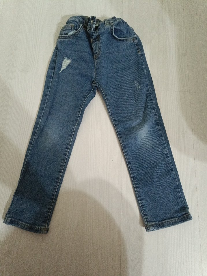 Erkek Çocuk Mavi Denim Pantolon - Görsel 2