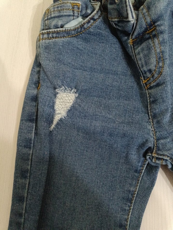 Erkek Çocuk Mavi Denim Pantolon - Görsel 5