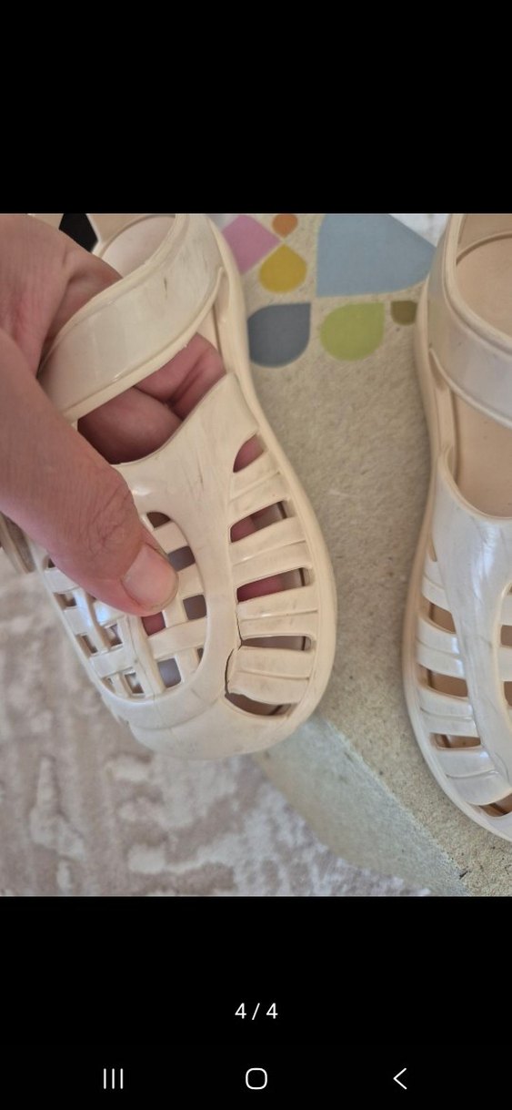 Beyaz Kız Çocuk Sandaletler - Igor - Görsel 4