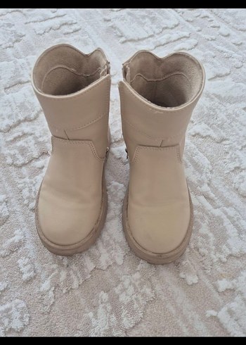 Bej Deri Kız Botu - Görsel 2