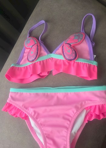 Penti Kelebek Desenli Kız Çocuk Bikini
