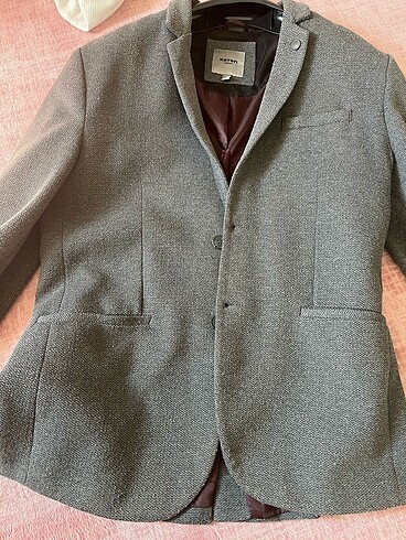m Beden gri Renk Koton Blazer Ceket