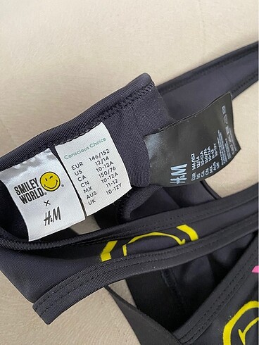 11-12 Yaş Beden H&M kız çocuk bikini alt üst takım