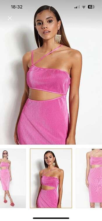 Pembe elbise